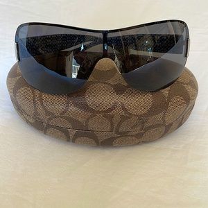 Coach women’s sunglasses with navy blue trim